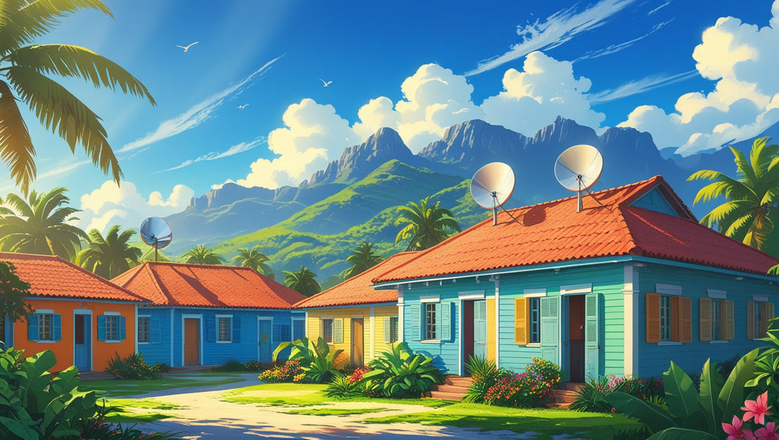 📡 Antennes paraboliques à La Réunion : quand la télévision a ouvert une fenêtre sur le monde