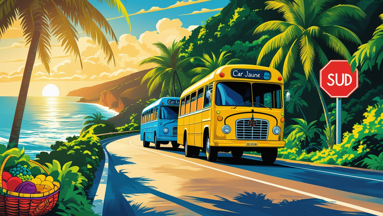 🚌 Car Jaune, Car Sud : quand les bus réunionnais racontent l’île en mouvement