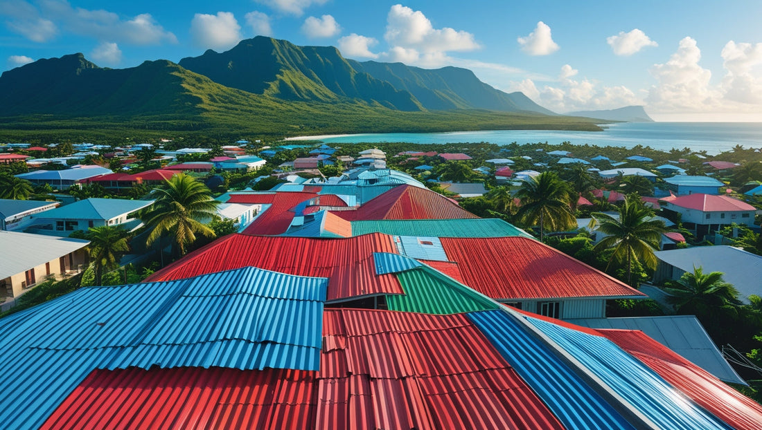 🌈 L’esthétique des toits en tôle vus du ciel : une mosaïque unique de La Réunion