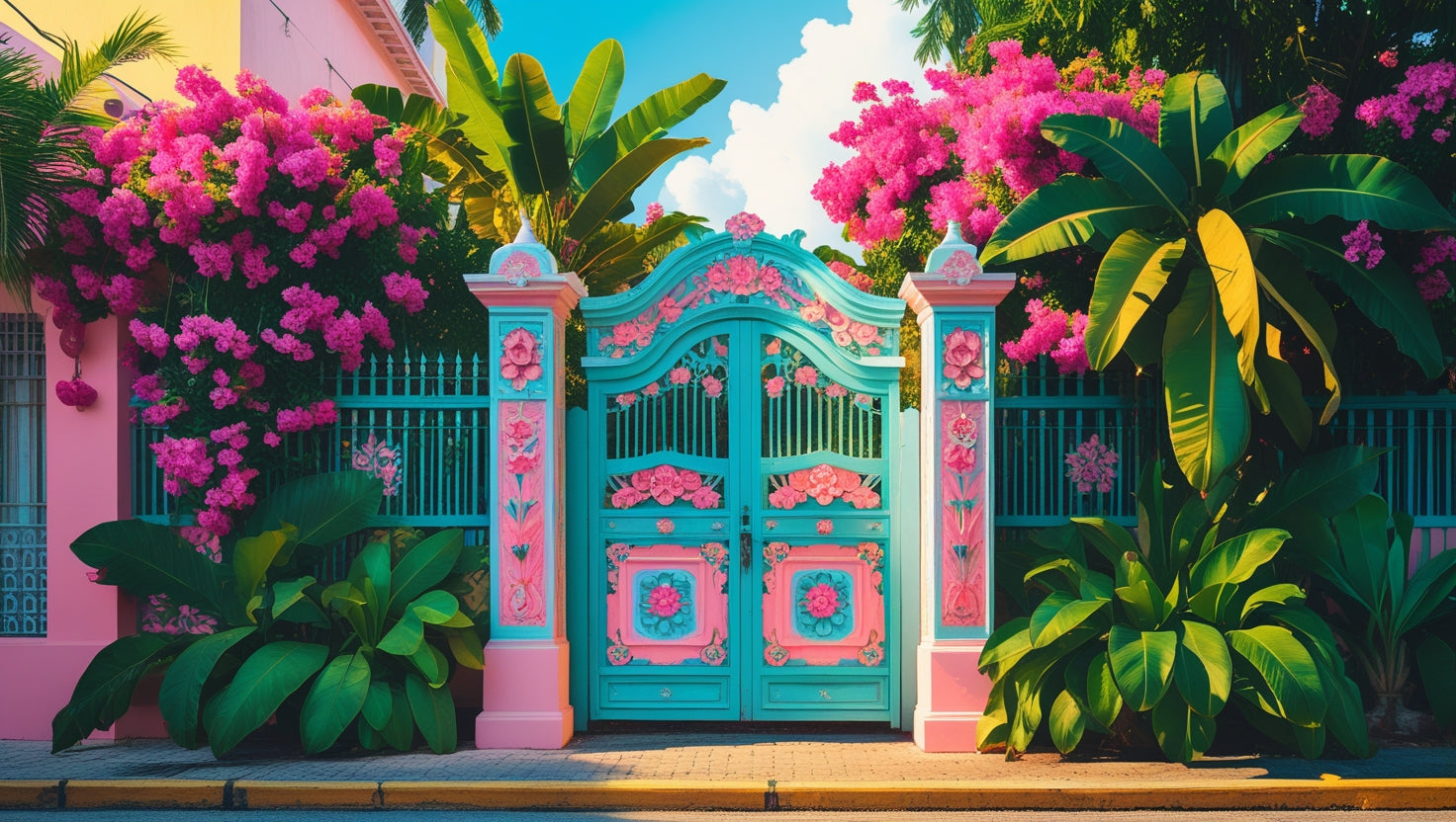 🌺 La symbolique des clôtures décorées à La Réunion : quand la frontière devient un langage
