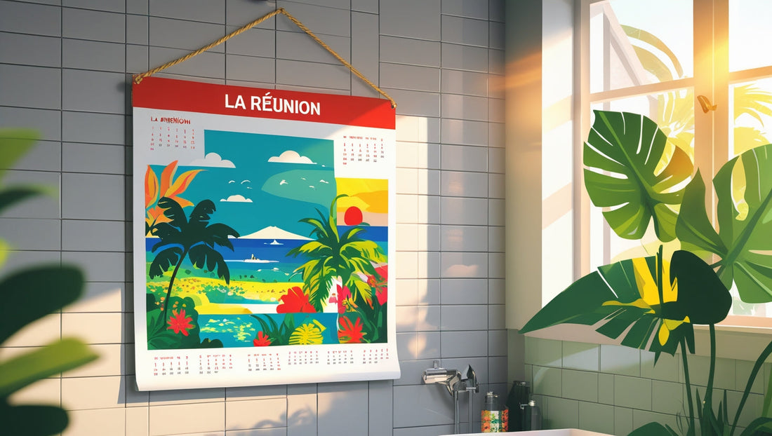 📅 Le calendrier mural : un repère familial incontournable à La Réunion