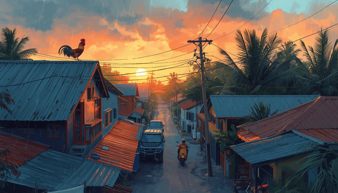 🌴 Le coq, les chiens, les scooters : le paysage sonore unique du quotidien réunionnais