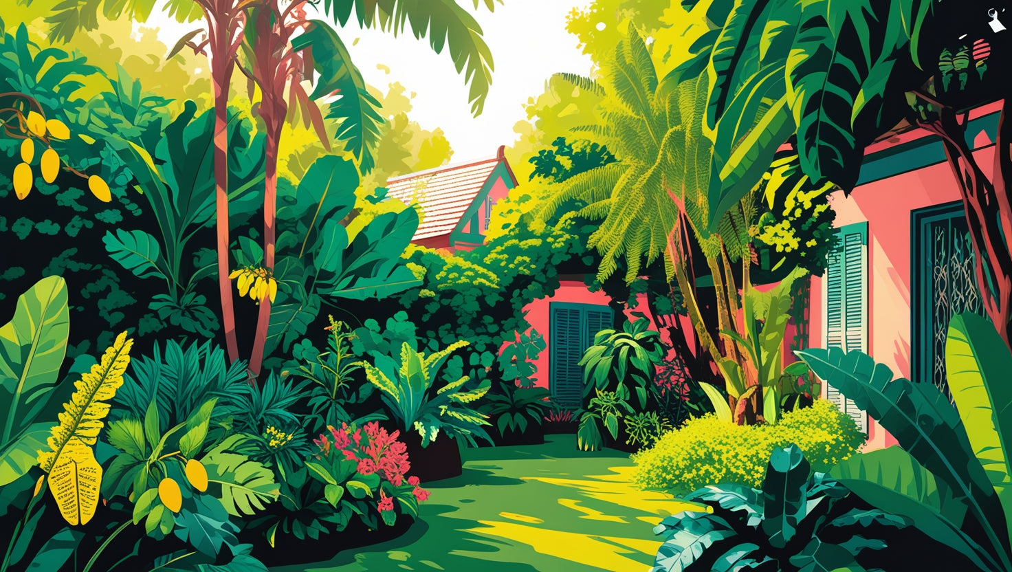 🌺 Le jardin créole, une mémoire vivante dans les cours de La Réunion