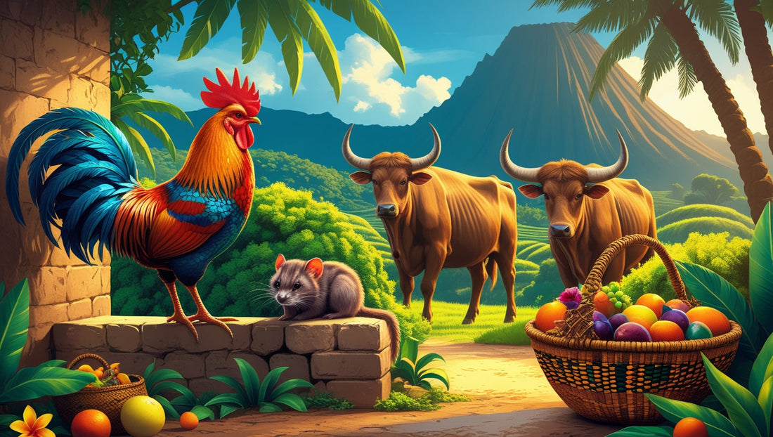 🐓 Les animaux de La Réunion : symboles silencieux d’une culture vivante