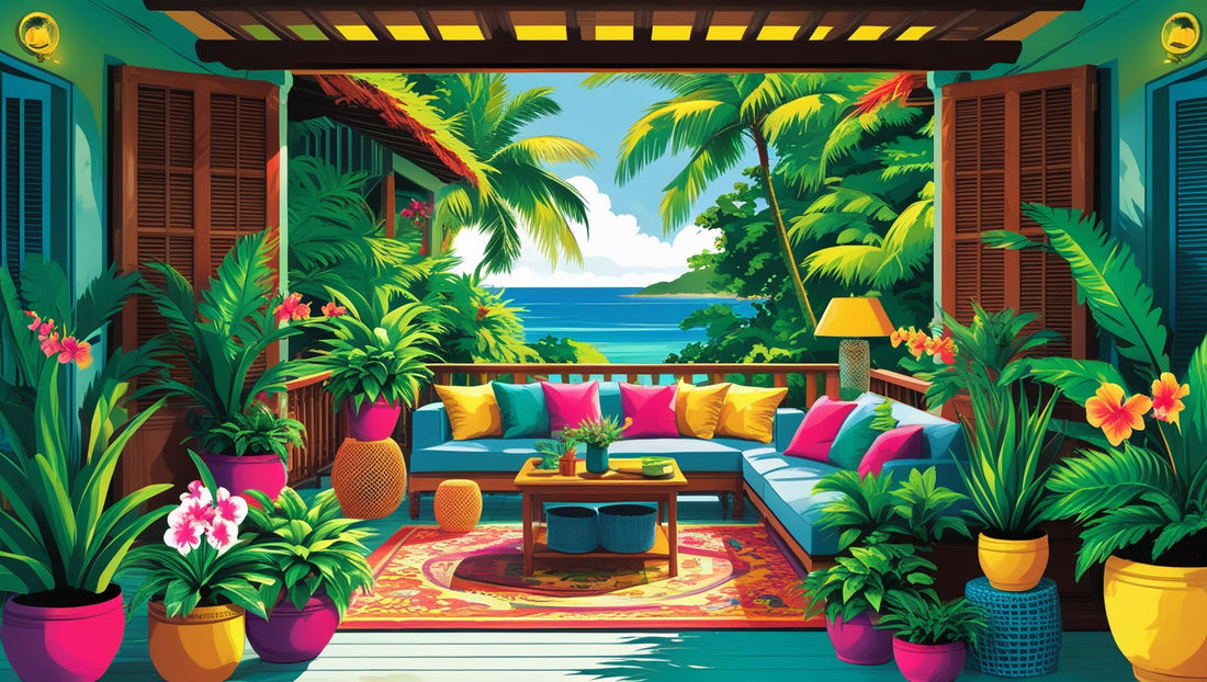 🌿🏡 Les jardins d’intérieur à La Réunion : quand la nature s’invite dans les cases créoles
