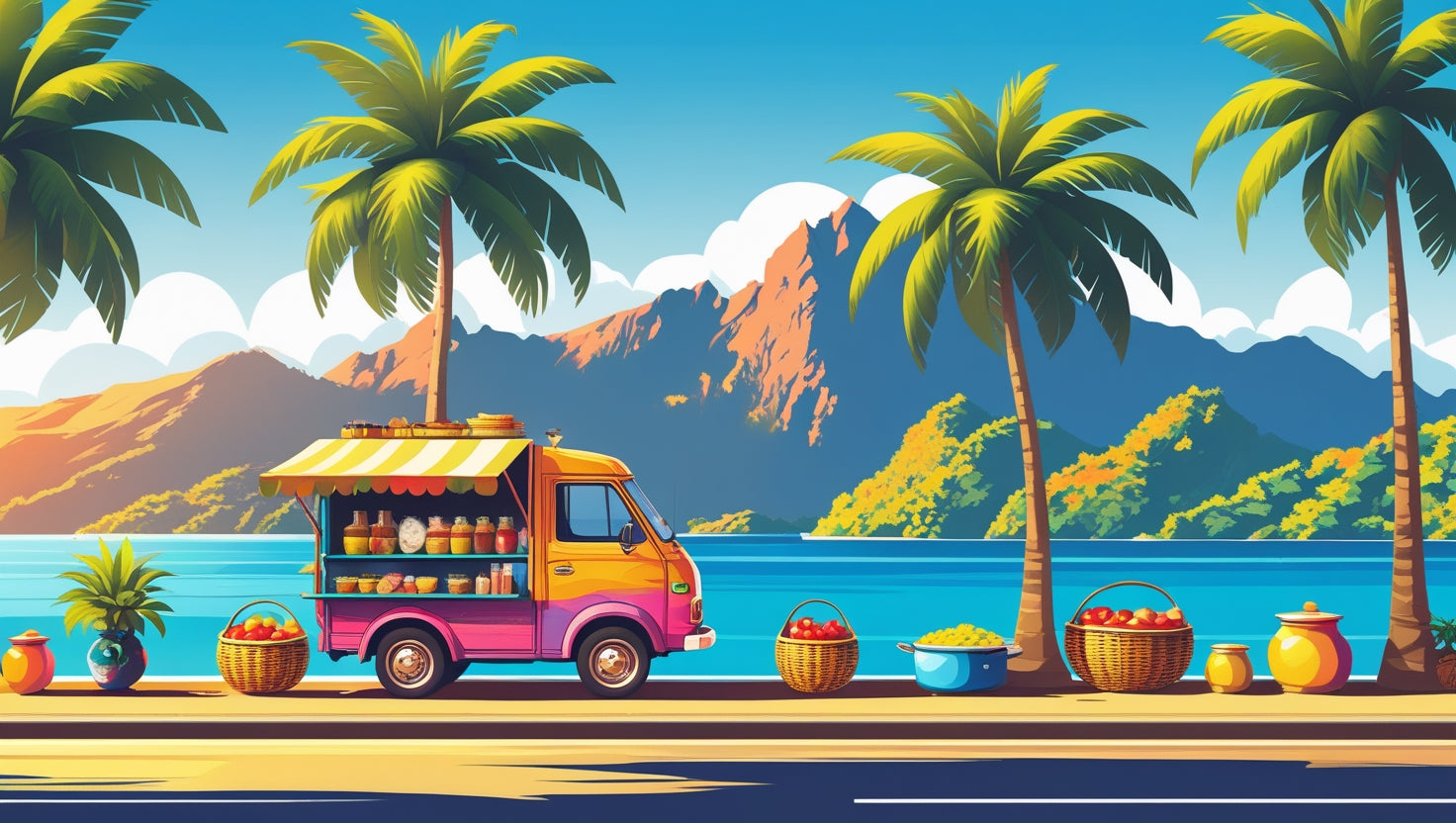 🚚✨ Les petits commerces itinérants à La Réunion : une culture de proximité en mouvement