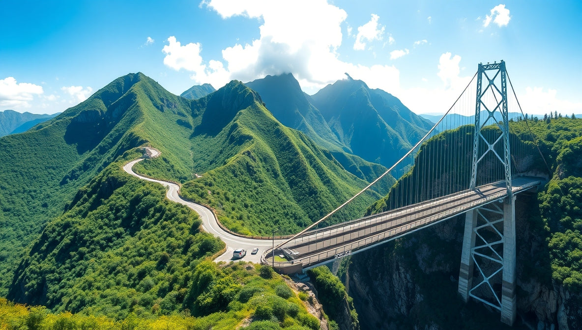 🌉 Routes et ponts de montagne : les artères vitales de La Réunion