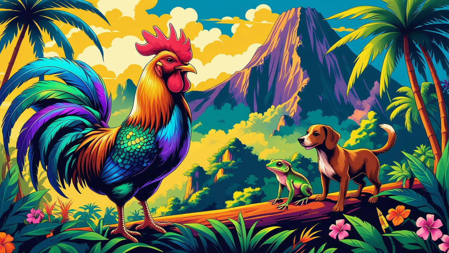 🐓 Tangues, coqs et ti zanimaux : le bestiaire affectif de La Réunion