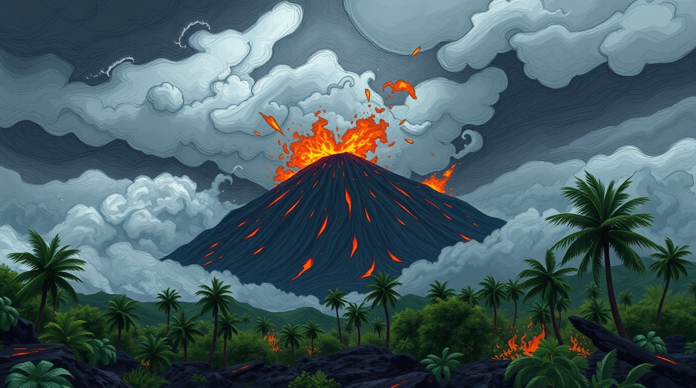 🌪️ Vivre avec le risque : comment cyclones et volcans façonnent l’identité réunionnaise