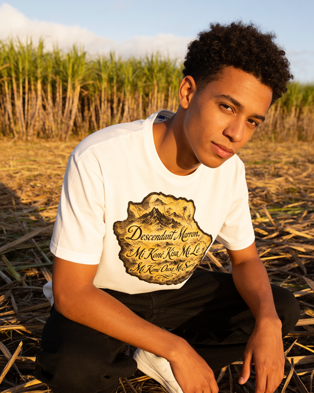GRAN GUÈL - 100%  La Réunion - T-Shirt unisexe - "DESCENDANT MARRON"
