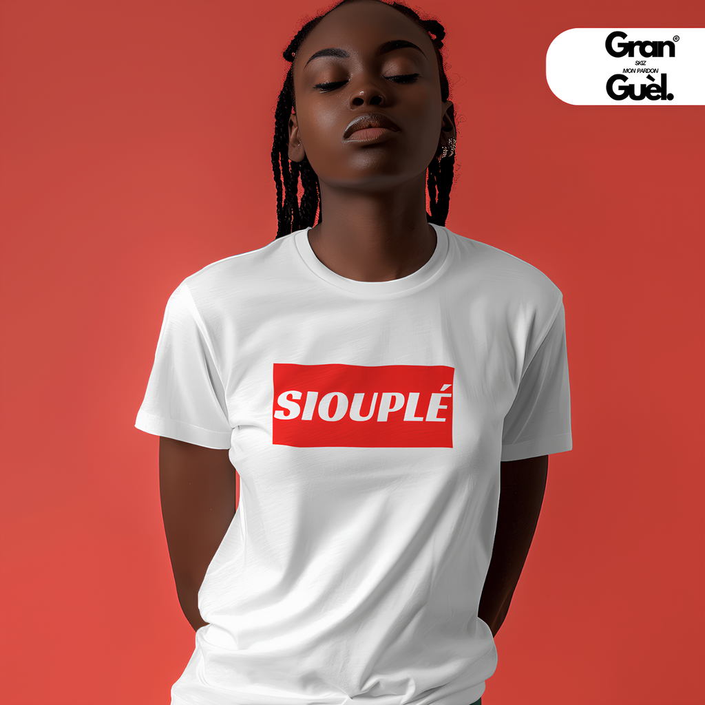GG - KRÉOL ICONIK - T-Shirt Unisexe - Imprimé "SIOUPLÉ"