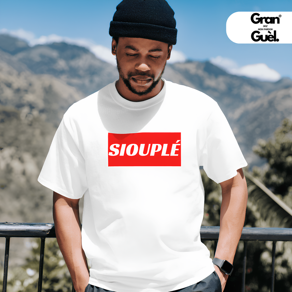 GG - KRÉOL ICONIK - T-Shirt Unisexe - Imprimé "SIOUPLÉ"