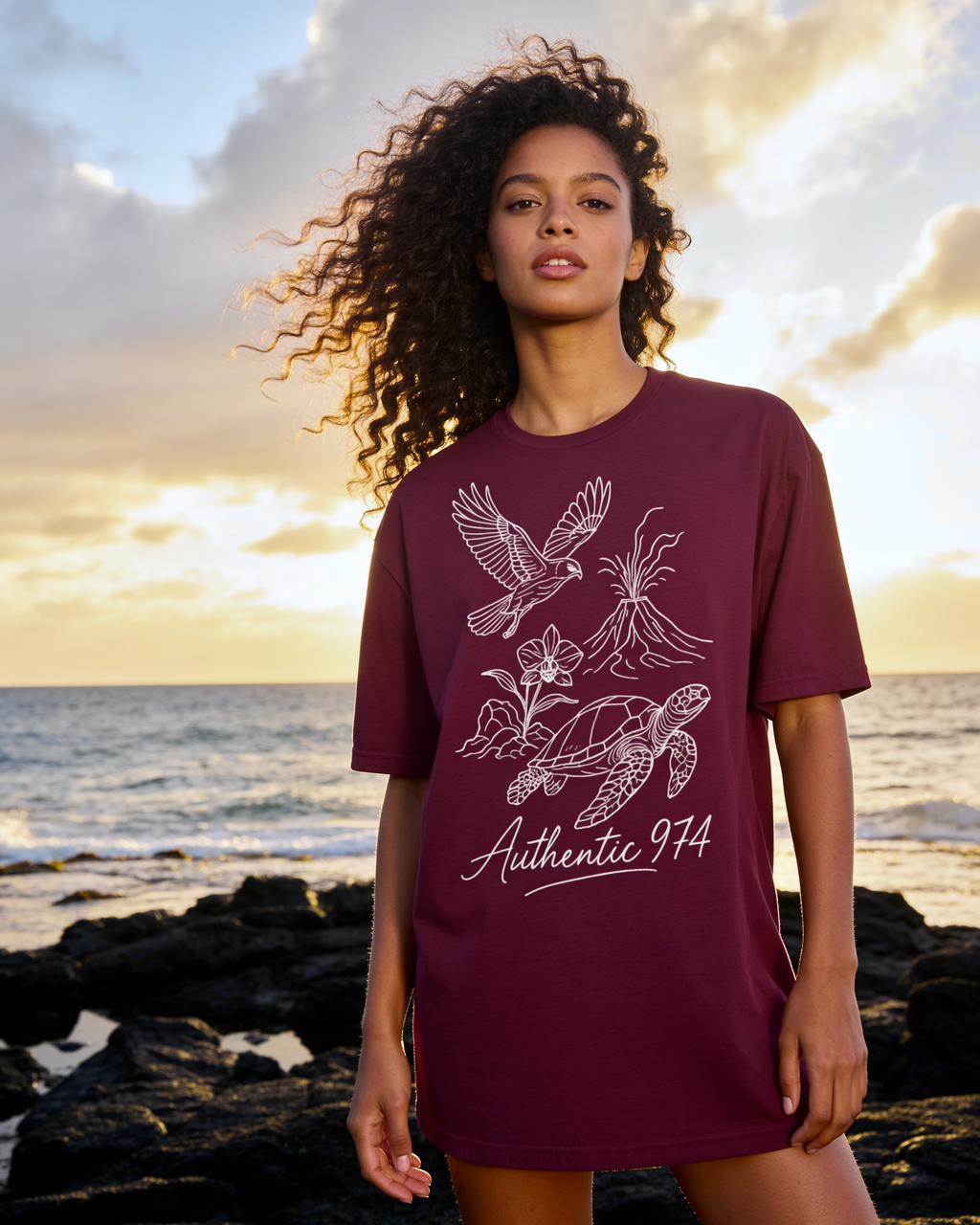 GRAN GUÈL - 100%  La Réunion - T-Shirt unisexe - "AUTHENTIC 974"