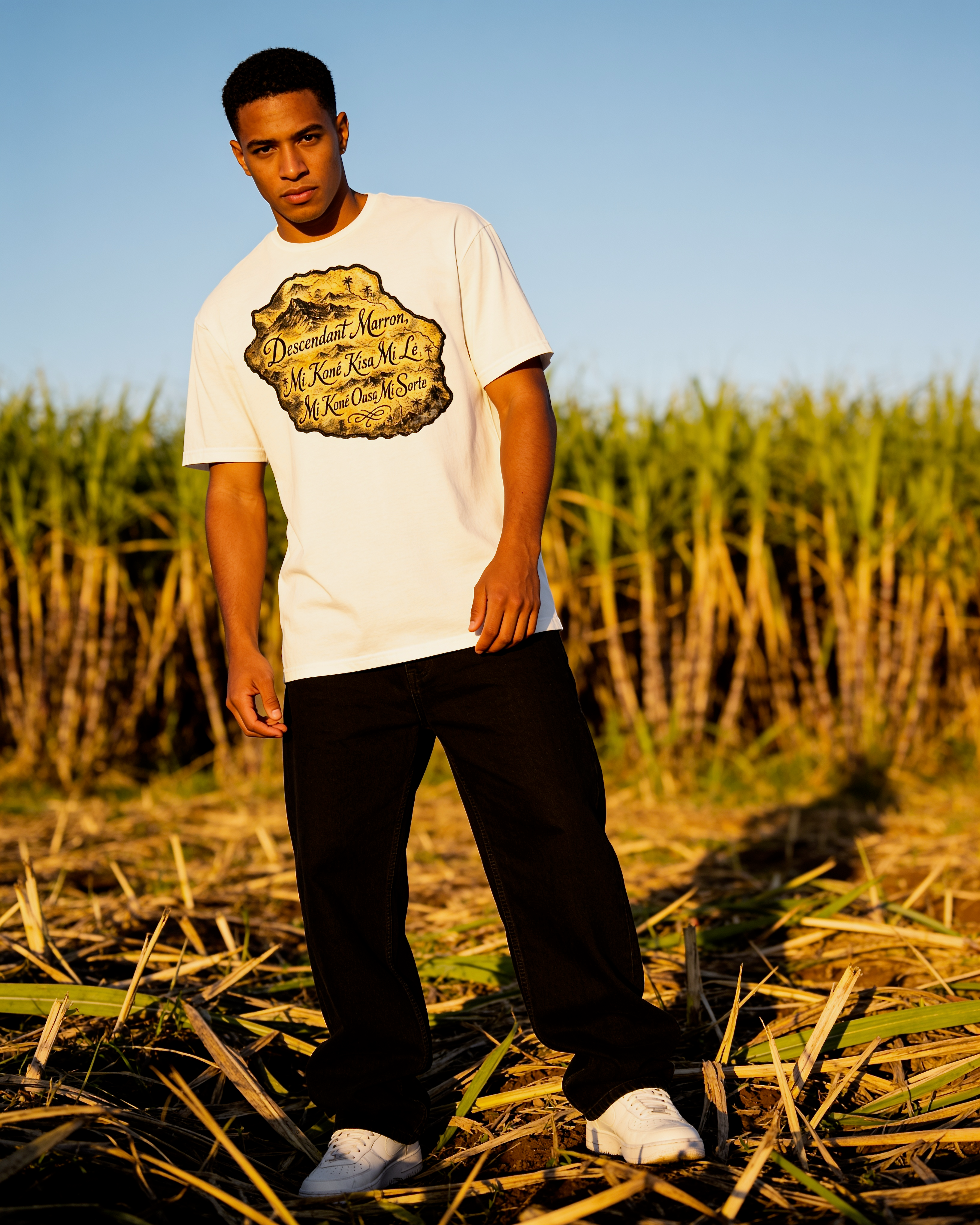 GRAN GUÈL - 100%  La Réunion - T-Shirt unisexe - "DESCENDANT MARRON"