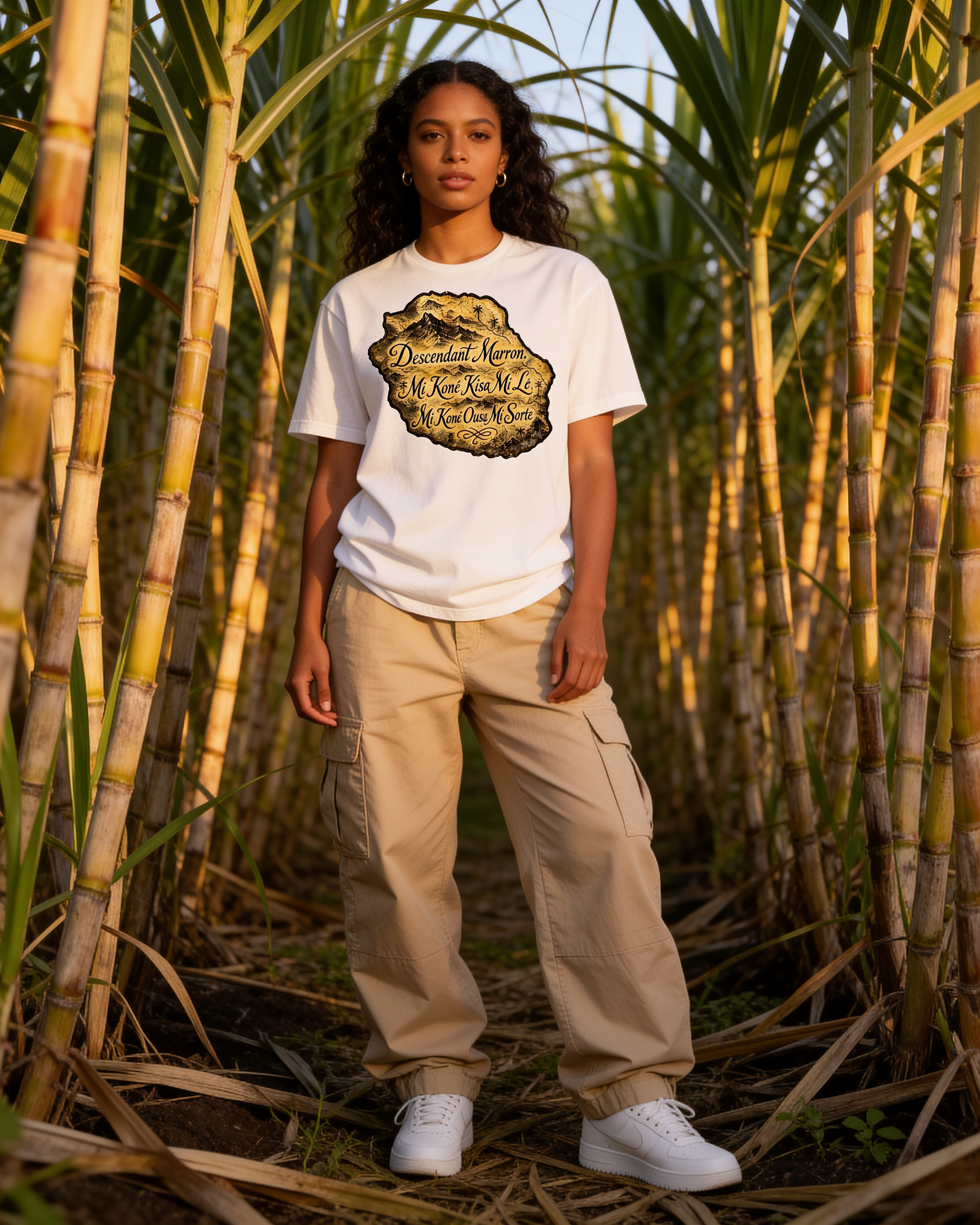 GRAN GUÈL - 100%  La Réunion - T-Shirt unisexe - "DESCENDANT MARRON"