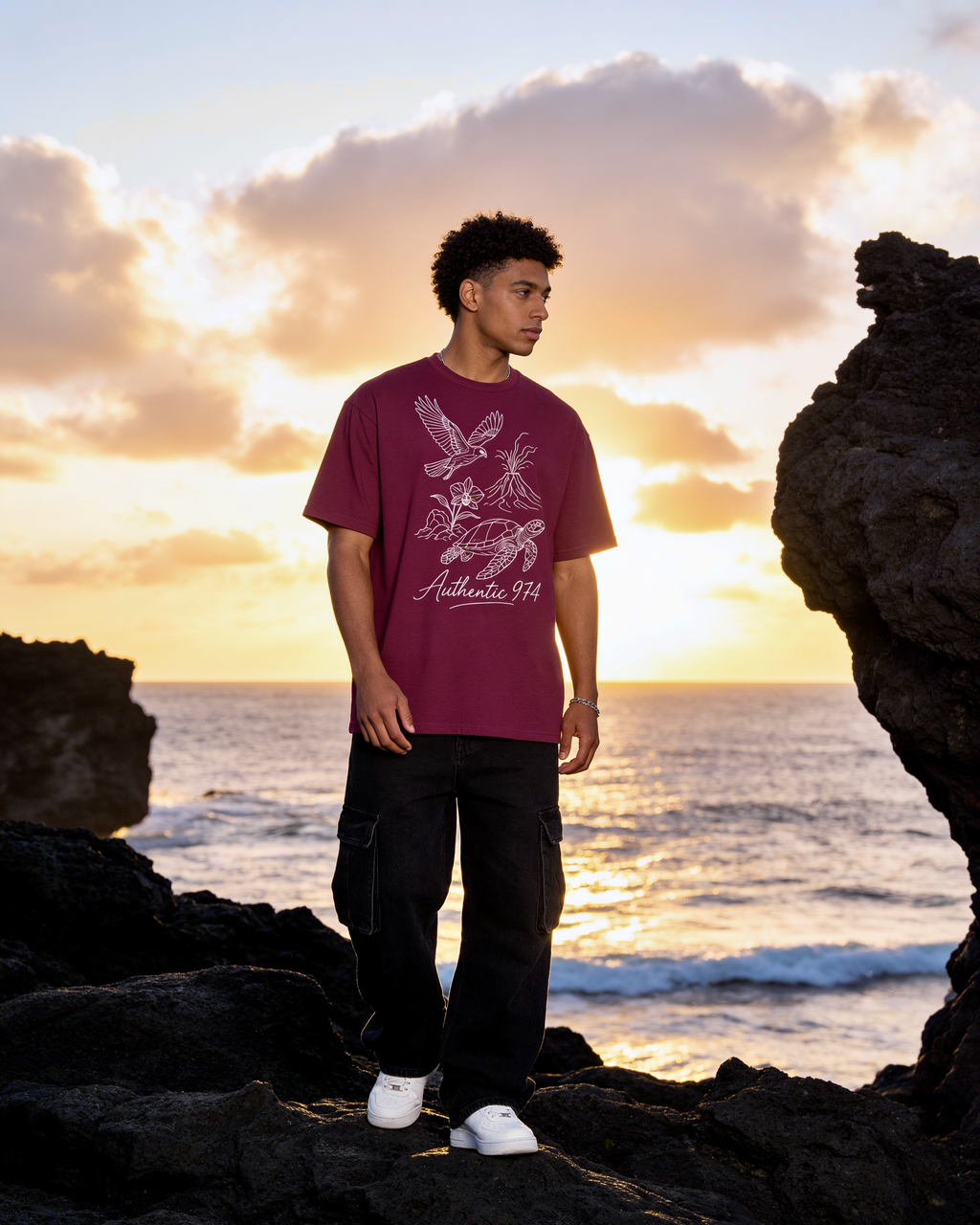 GRAN GUÈL - 100%  La Réunion - T-Shirt unisexe - "AUTHENTIC 974"
