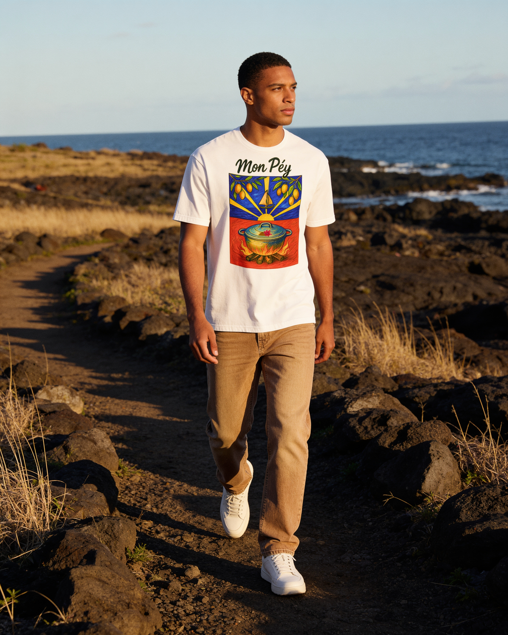 GRAN GUÈL - 100%  La Réunion - T-Shirt unisexe - "MON PÉY (3)"