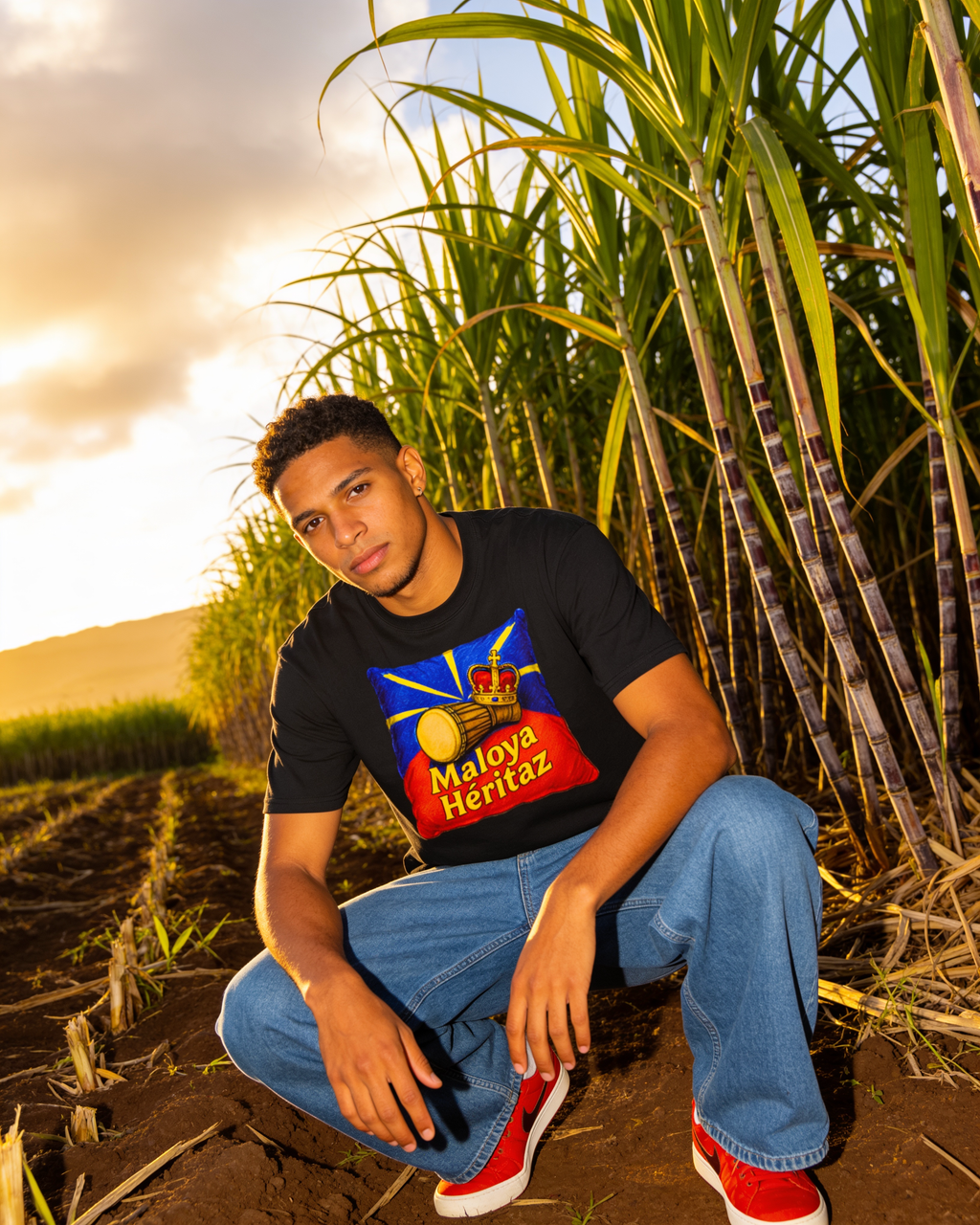GRAN GUÈL - 100%  La Réunion - T-Shirt unisexe - "MALOYA HÉRITAZ (2)"