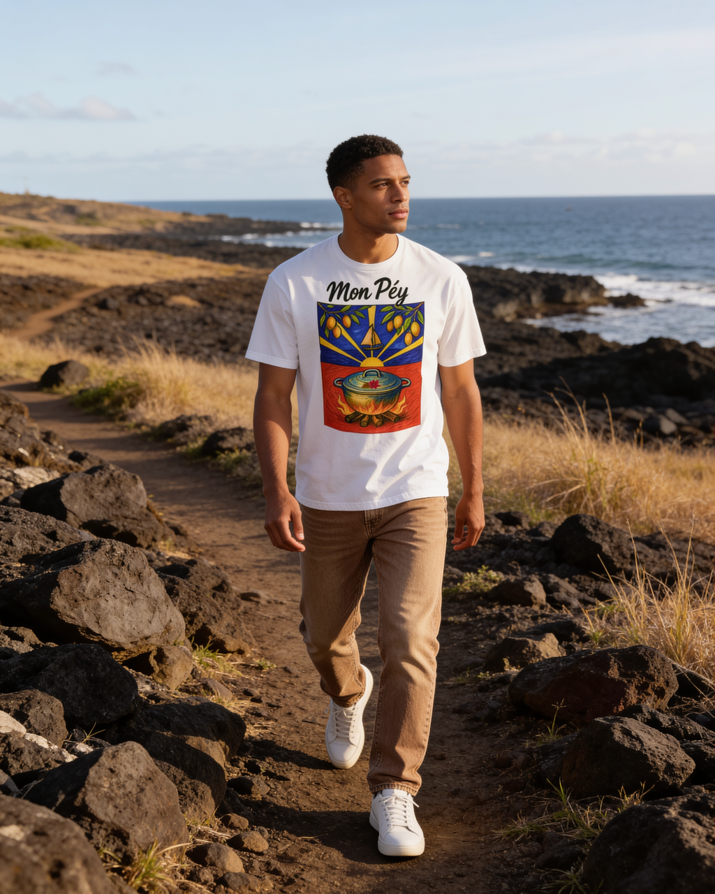 GRAN GUÈL - 100%  La Réunion - T-Shirt unisexe - "MON PÉY (3)"