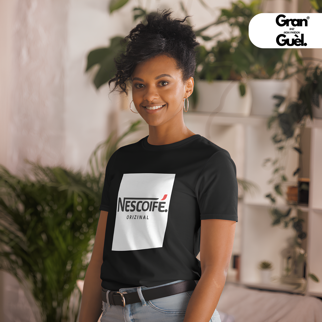 GG - KRÉOL TOUCH - T-Shirt unisexe - Imprimé "NESCOIFÉ"