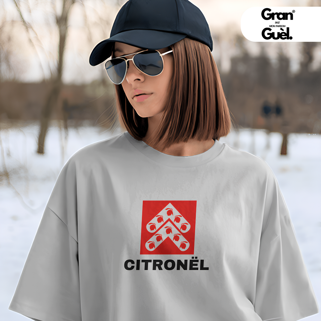 GG - KRÉOL ICONIK - T-Shirt Unisexe - Imprimé "CITRONËL"