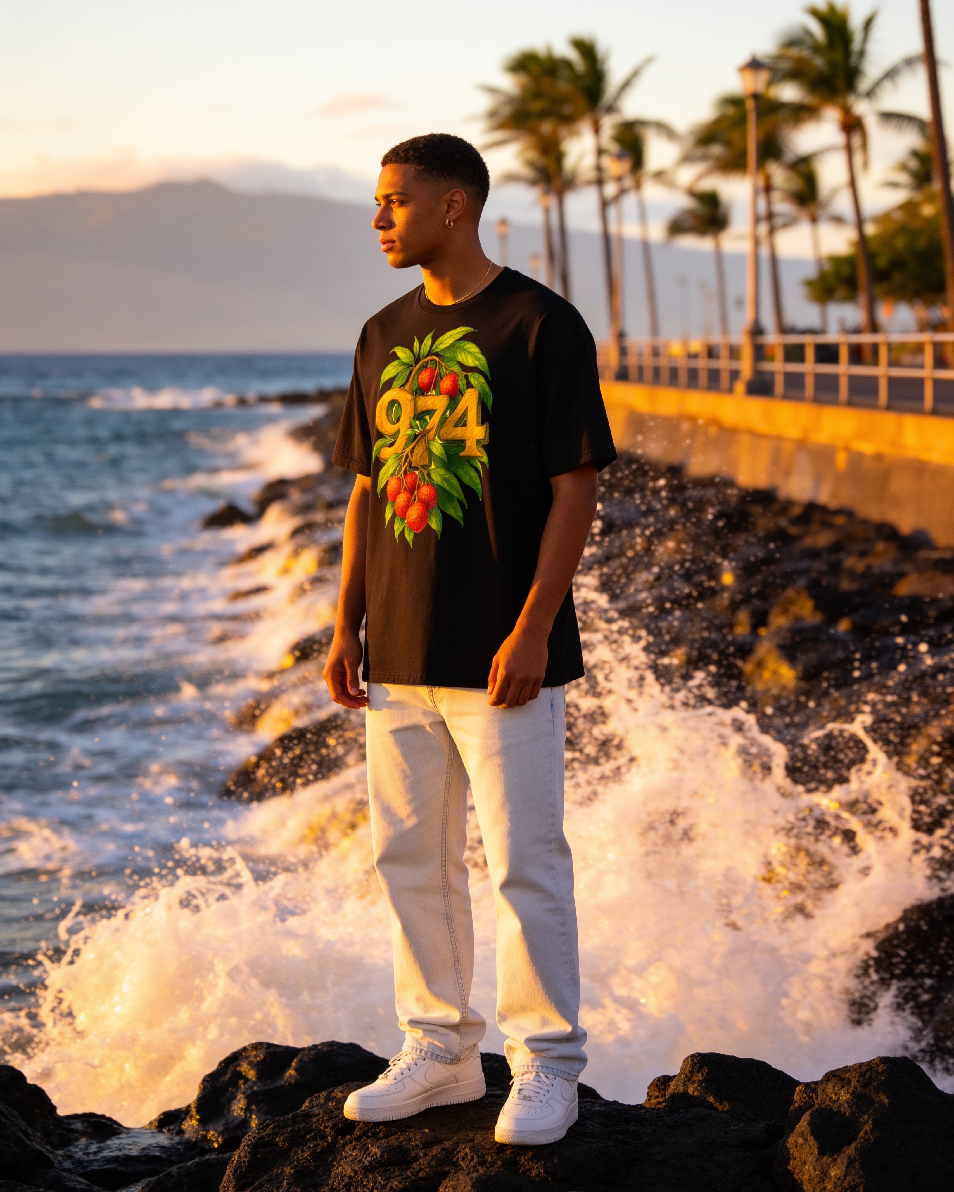GRAN GUÈL - 100%  La Réunion - T-Shirt unisexe - "974 LETCHIS"