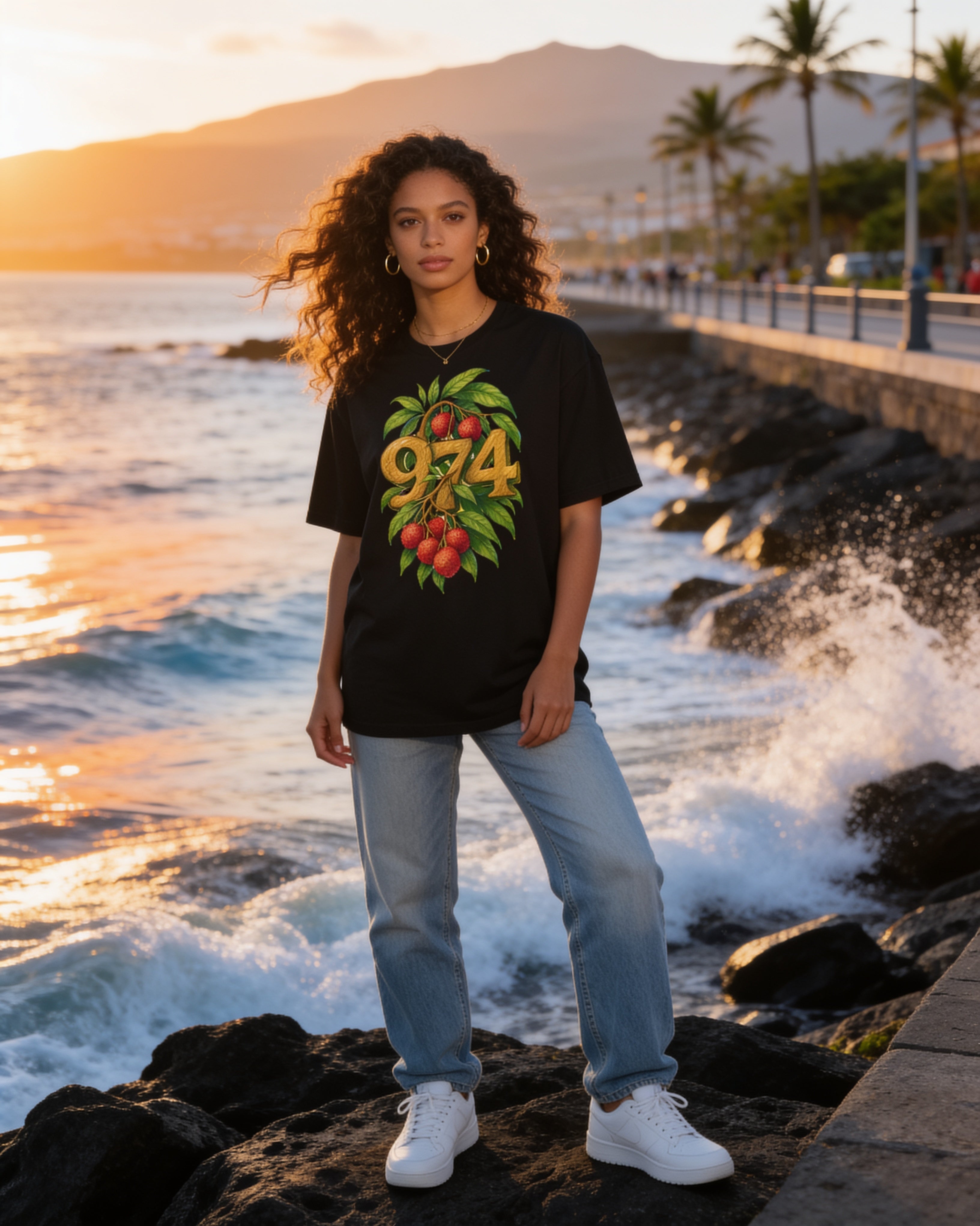 GRAN GUÈL - 100%  La Réunion - T-Shirt unisexe - "974 LETCHIS"