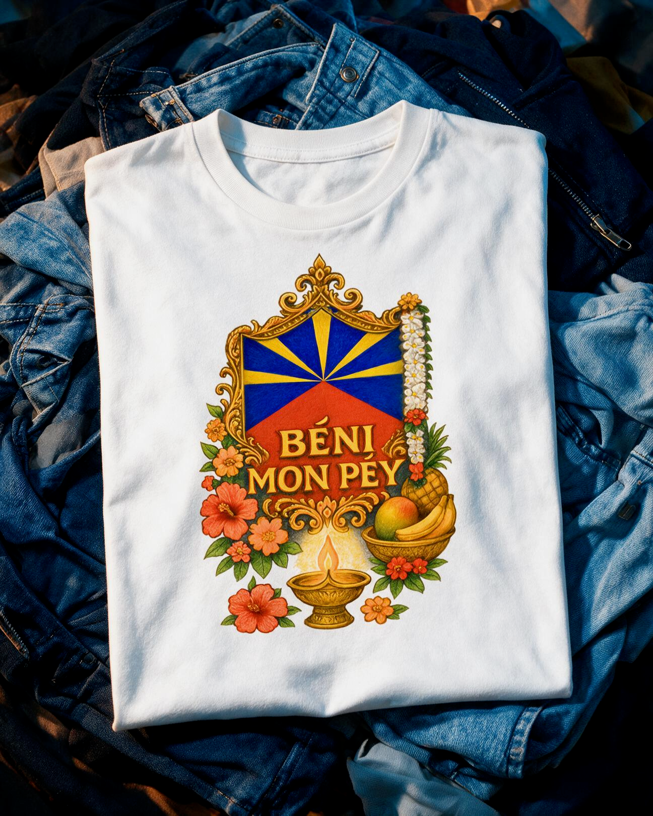 GRAN GUÈL - 100%  La Réunion - T-Shirt unisexe - "BÉNI MON PÉY"