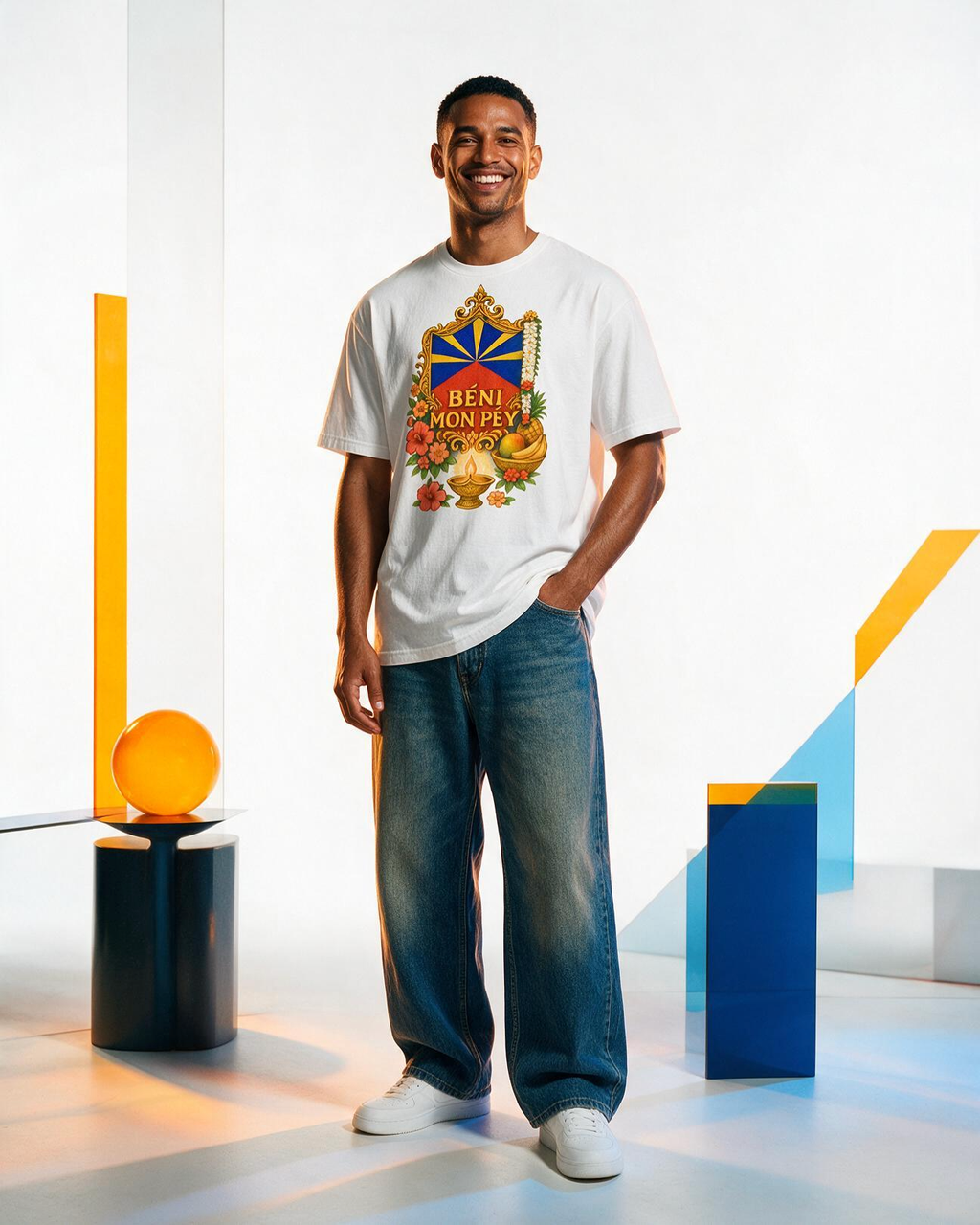GRAN GUÈL - 100%  La Réunion - T-Shirt unisexe - "BÉNI MON PÉY"
