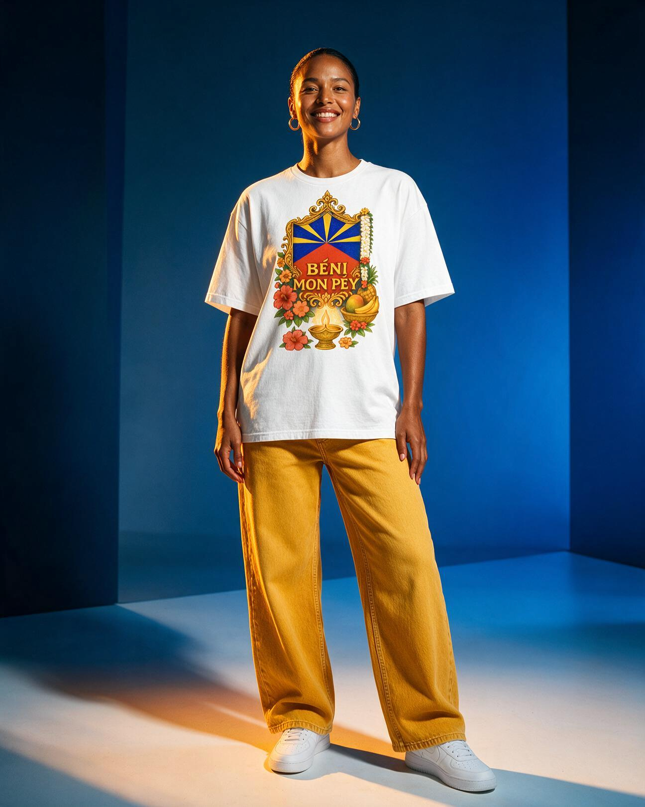 GRAN GUÈL - 100%  La Réunion - T-Shirt unisexe - "BÉNI MON PÉY"
