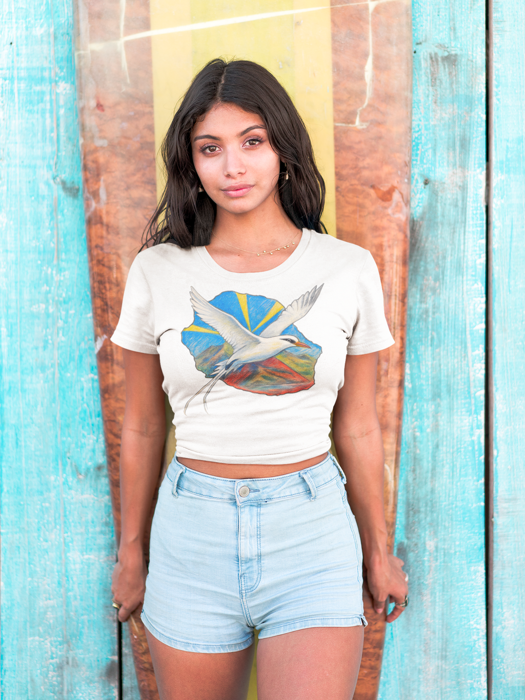 GG - 100%  La Réunion - T-Shirt unisexe - Imprimé "CARTE PEQ"