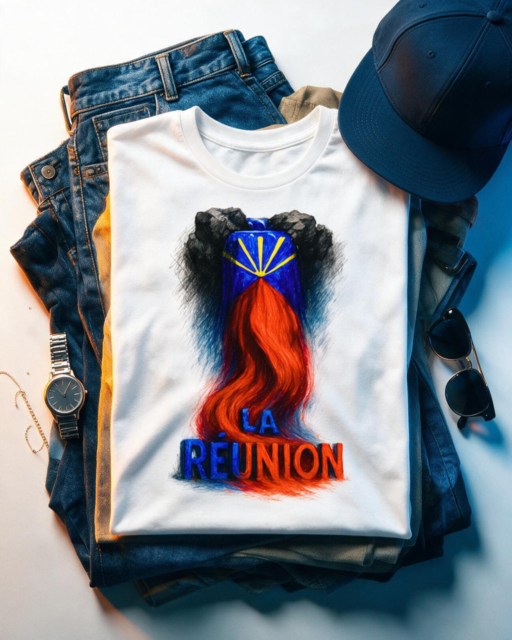 GRAN GUÈL - 100%  La Réunion - T-Shirt unisexe - "CASCADE"