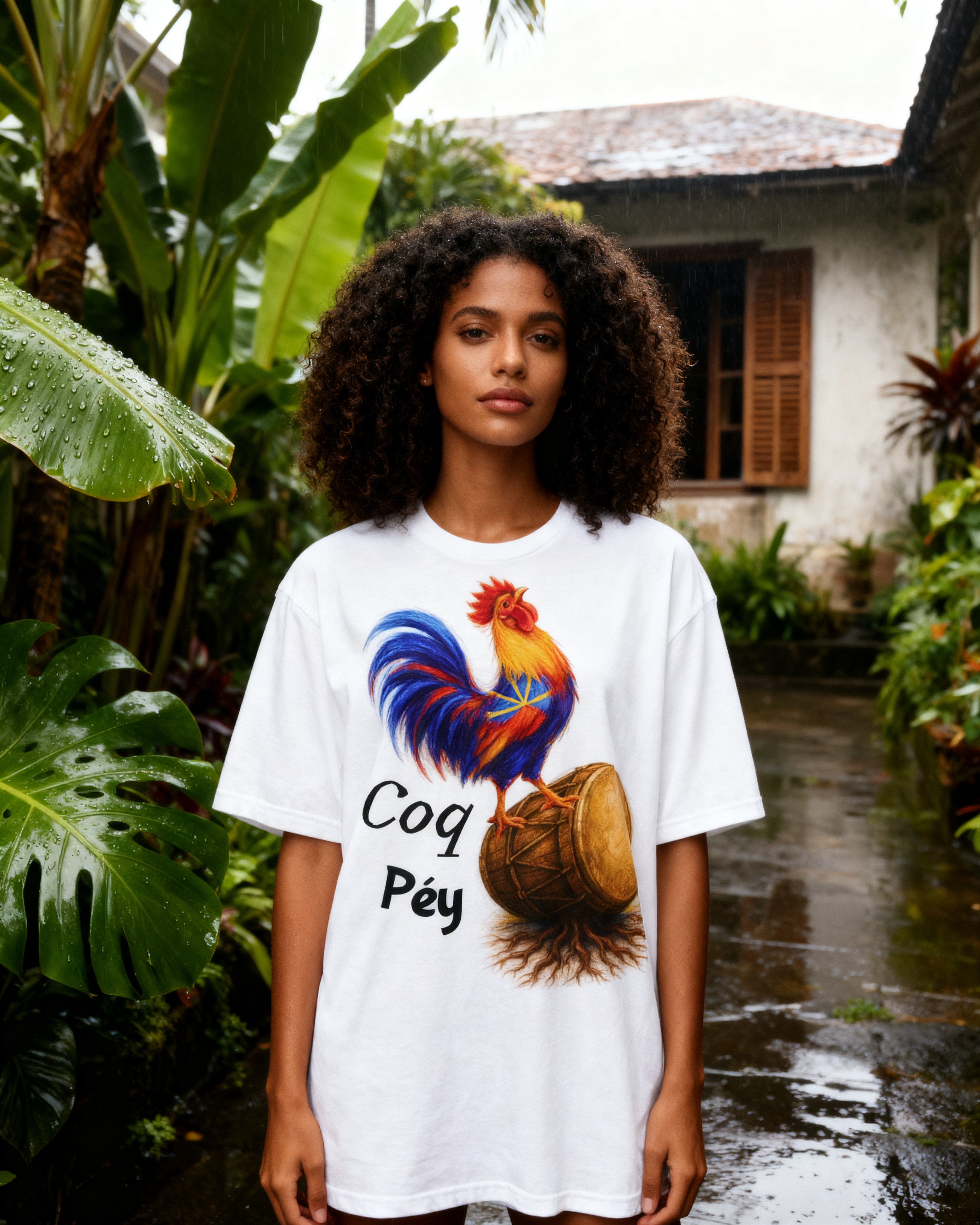 GRAN GUÈL - 100%  La Réunion - T-Shirt unisexe - "COQ PÉY"