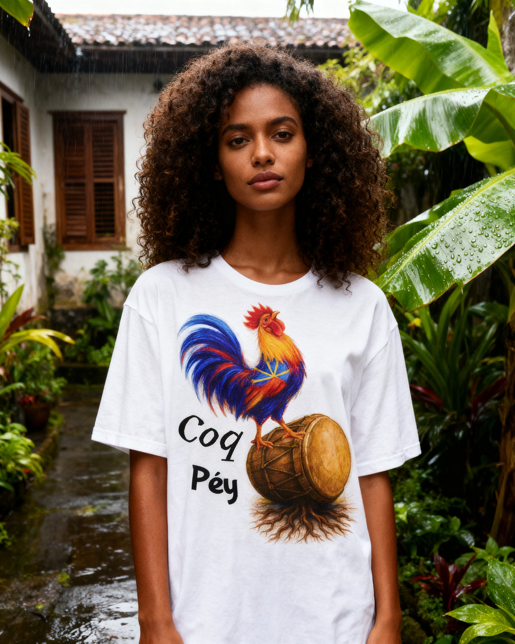 GRAN GUÈL - 100%  La Réunion - T-Shirt unisexe - "COQ PÉY"