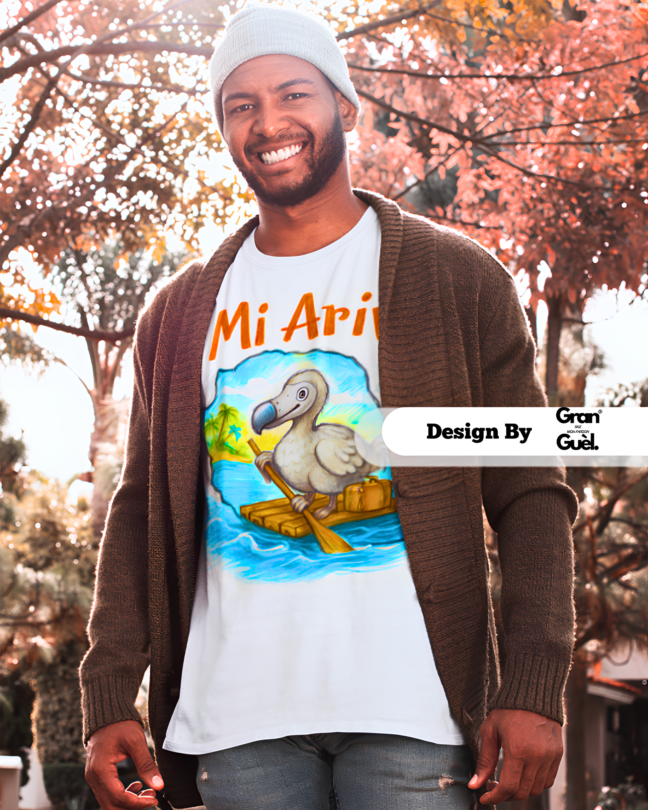 GRAN GUÈL - ENDÉMIK - T-Shirt Unisexe - Imprimé "MI ARIV"