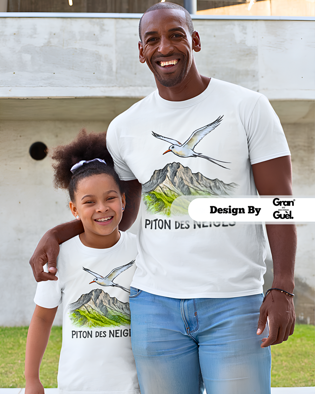 GG - 100%  La Réunion - T-Shirt unisexe - Imprimé "PITON DES NEIGES (3)"
