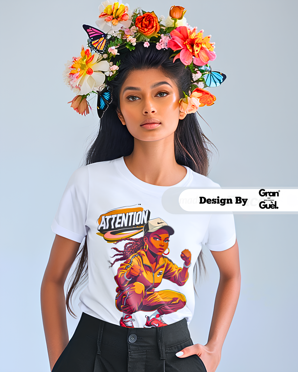 GRAN GUÈL - ZÉNÈSS - T-Shirt unisexe - Imprimé "ATTENTION"