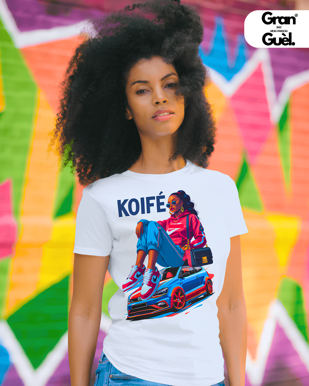 GG - 100%  La Réunion - T-Shirt unisexe - Imprimé "KOIFÉ (2)"