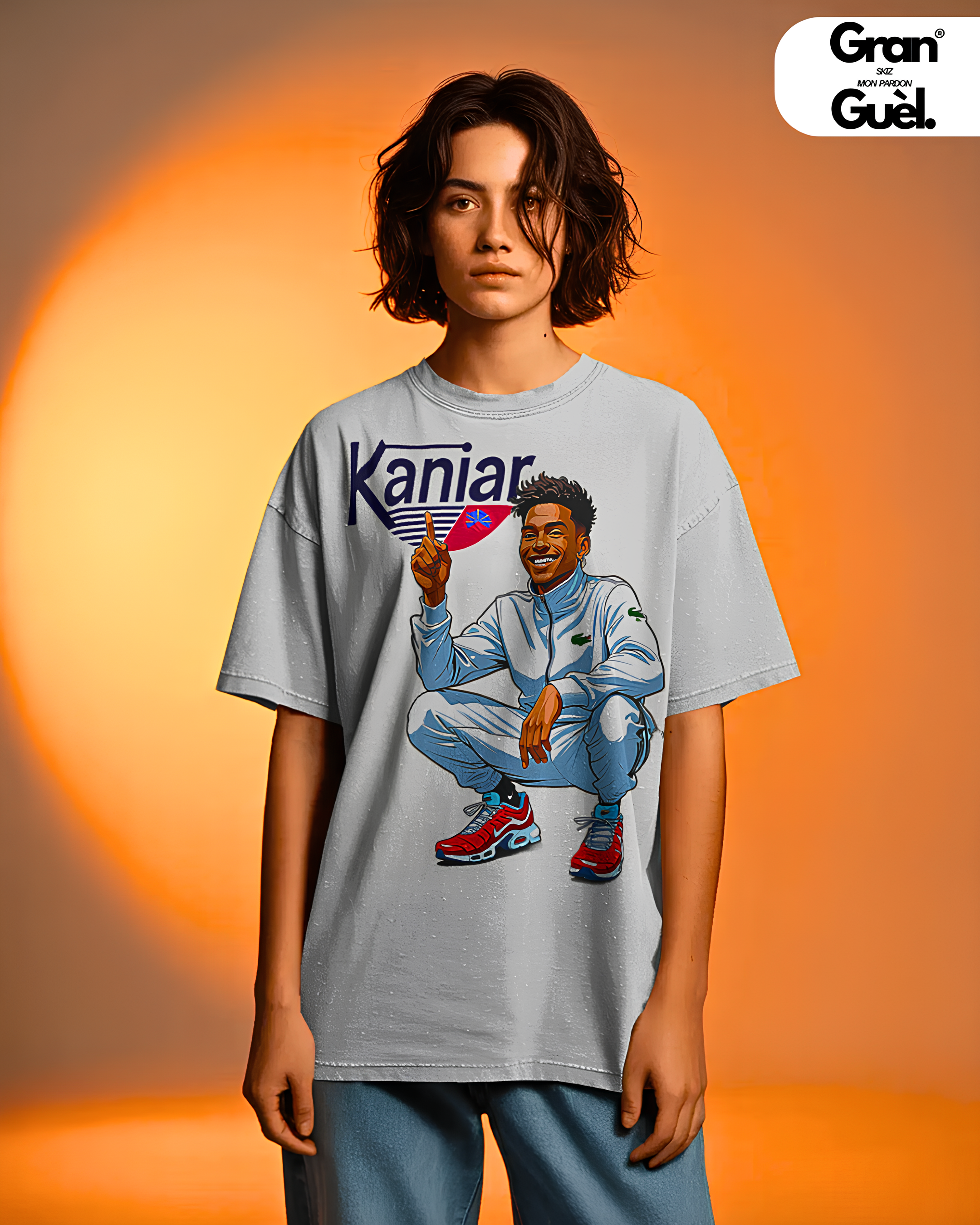 GRAN GUÈL - ZÉNÈSS ENDÉMIK - T-Shirt Unisexe - Imprimé "KANIAR (2)"
