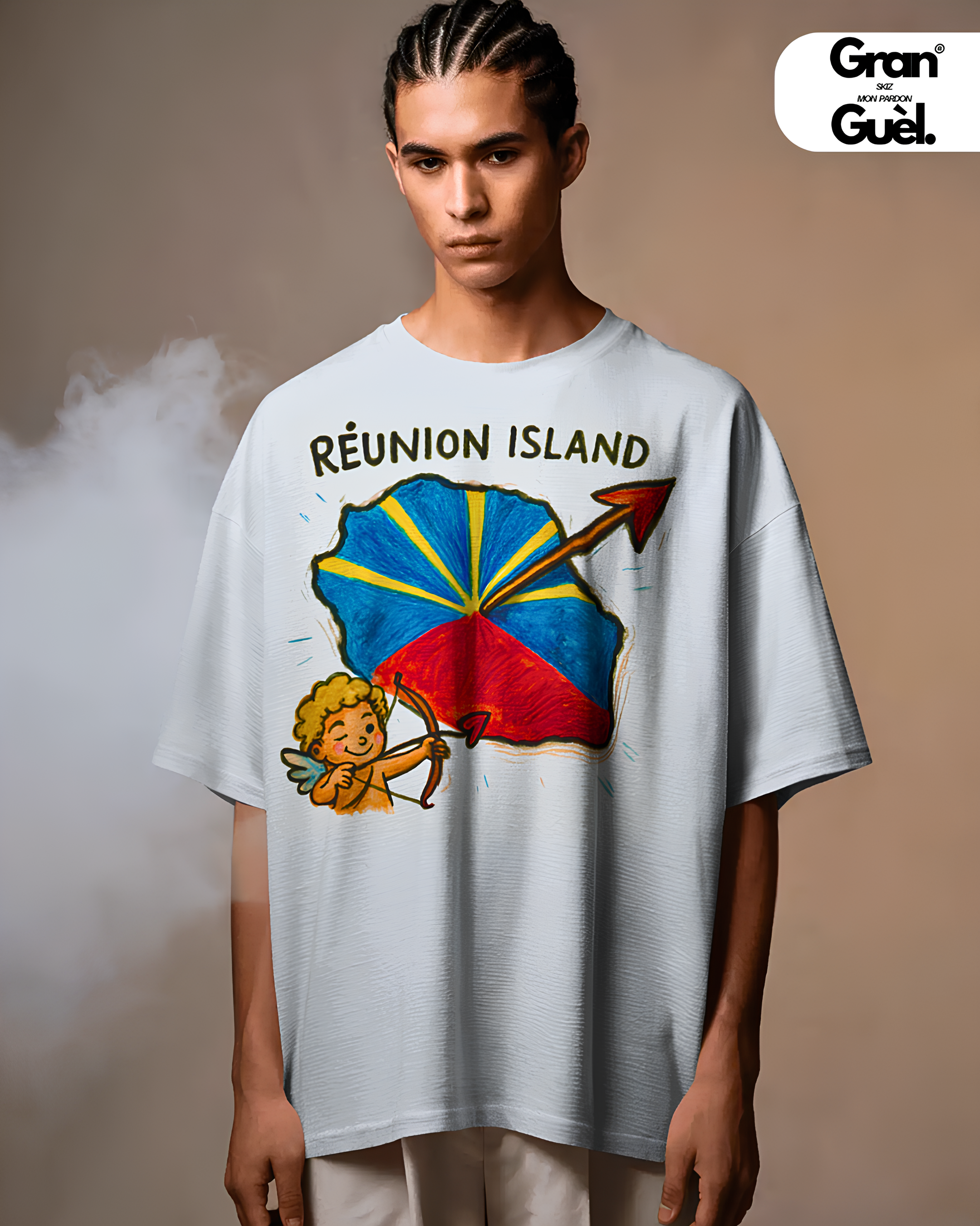 GG - 100%  La Réunion - T-Shirt unisexe - Imprimé "RÉUNION ISLAND (2)"