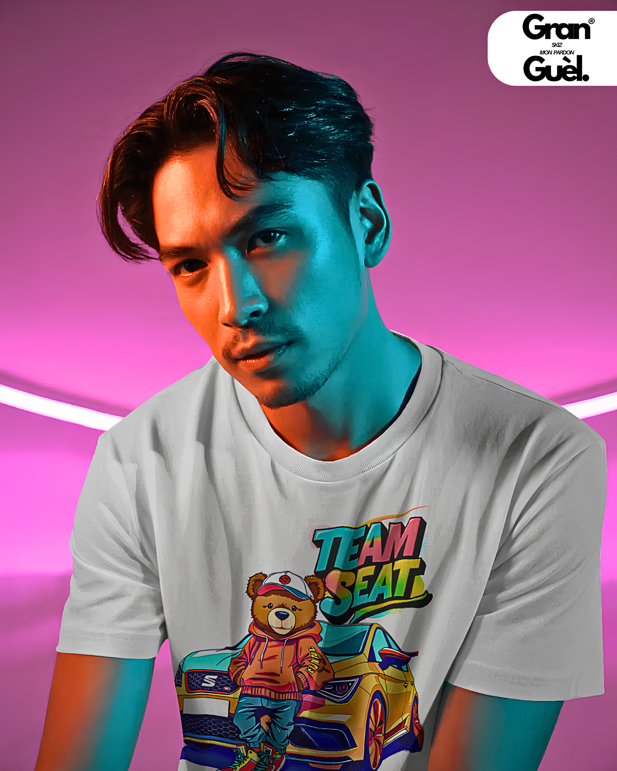 GRAN GUÈL - ZÉNÈSS ENDÉMIK - T-Shirt Unisexe - Imprimé "TEAM SEAT"