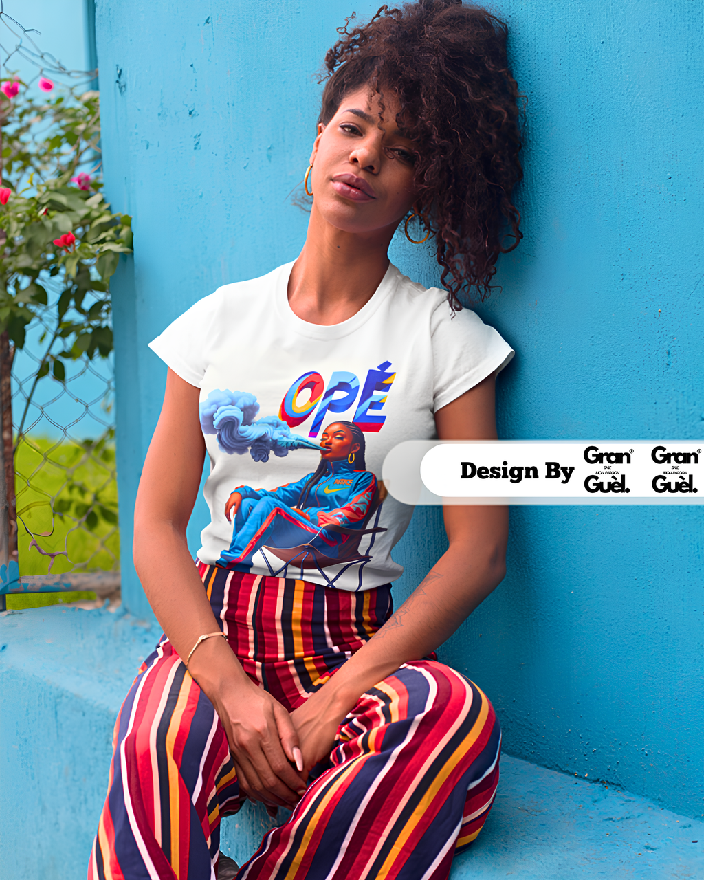 GG - 100%  La Réunion - T-Shirt unisexe - Imprimé "OPÉ"