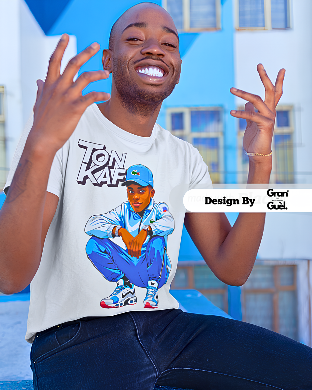 GRAN GUÈL - ZÉNÈSS - T-Shirt unisexe - Imprimé "TON KAF"