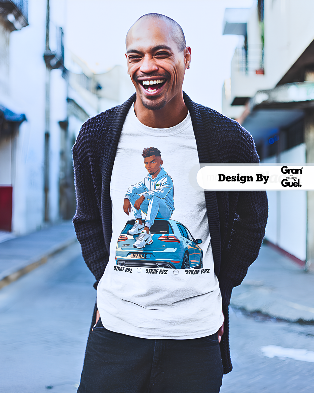 GRAN GUÈL - ZÉNÈSS - T-Shirt unisexe - Imprimé "97KAF RPZ"