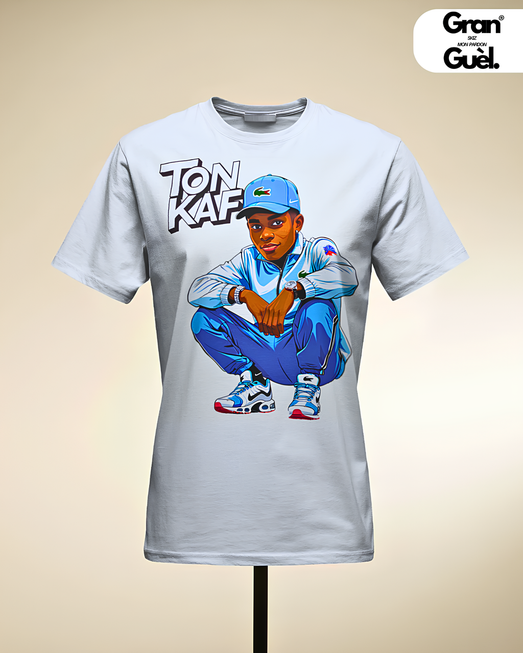 GRAN GUÈL - ZÉNÈSS - T-Shirt unisexe - Imprimé "TON KAF"