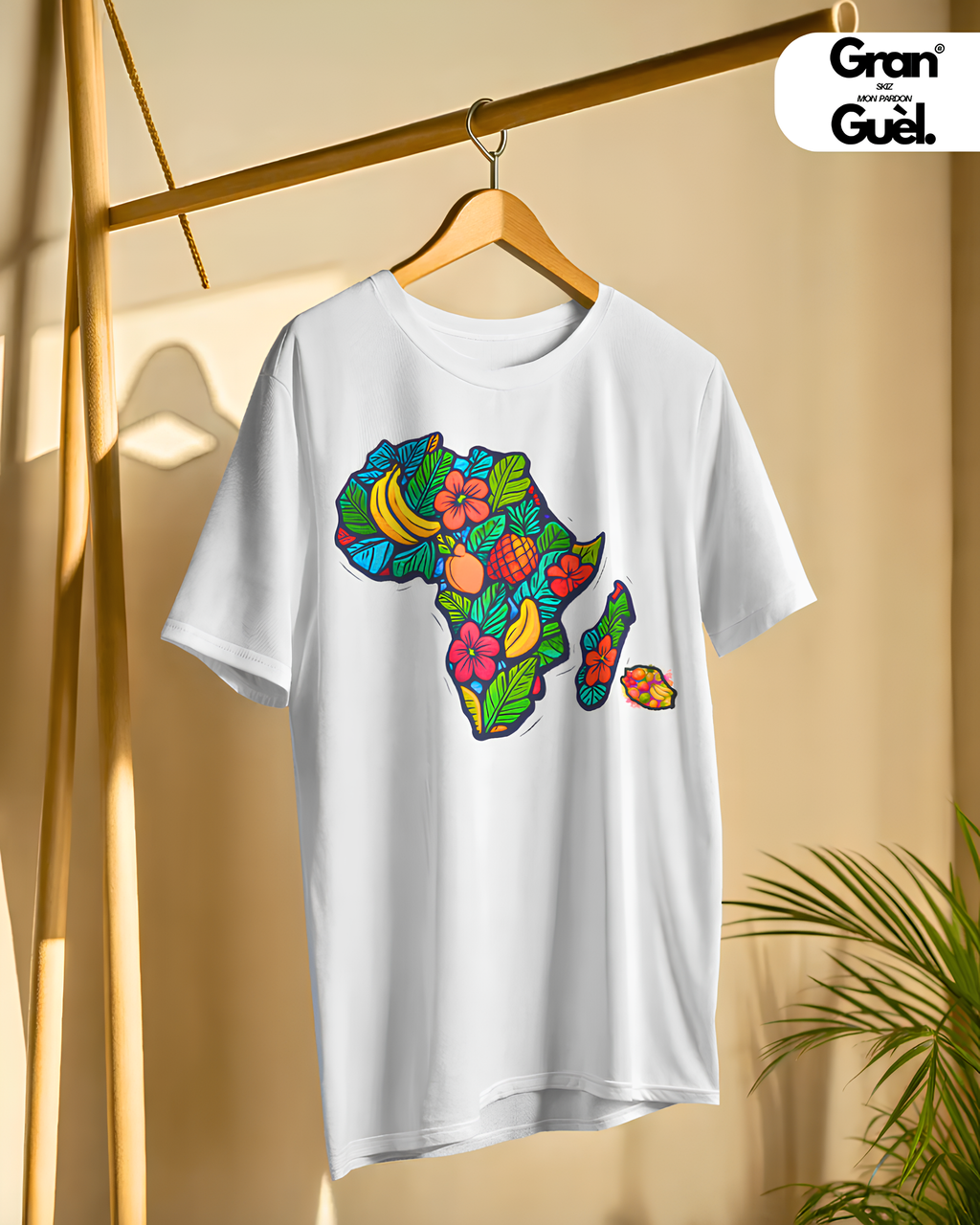 GG - 100%  La Réunion - T-Shirt unisexe - Imprimé "MASACAREIGNES"