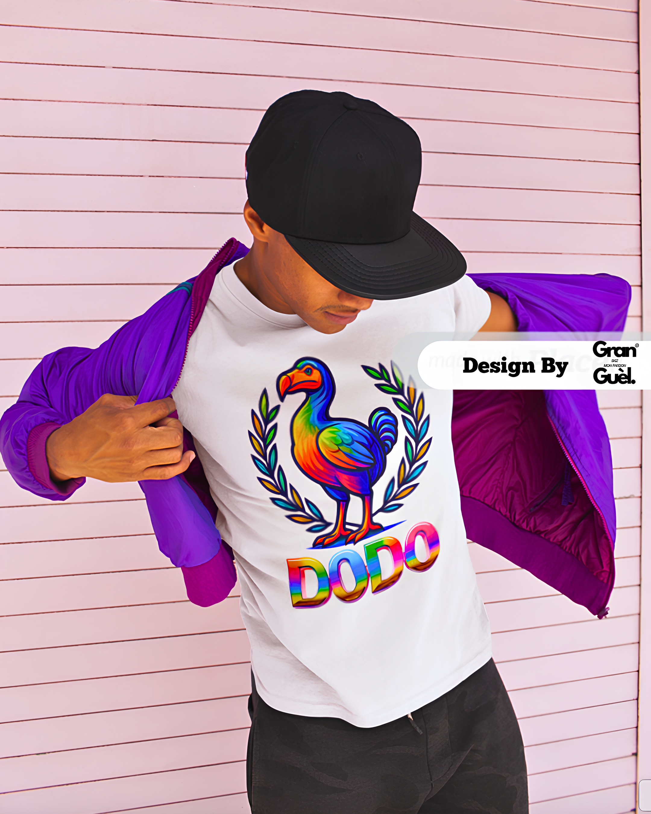 GRAN GUÈL - 100%  La Réunion - T-Shirt unisexe - Imprimé "DODO (2)"