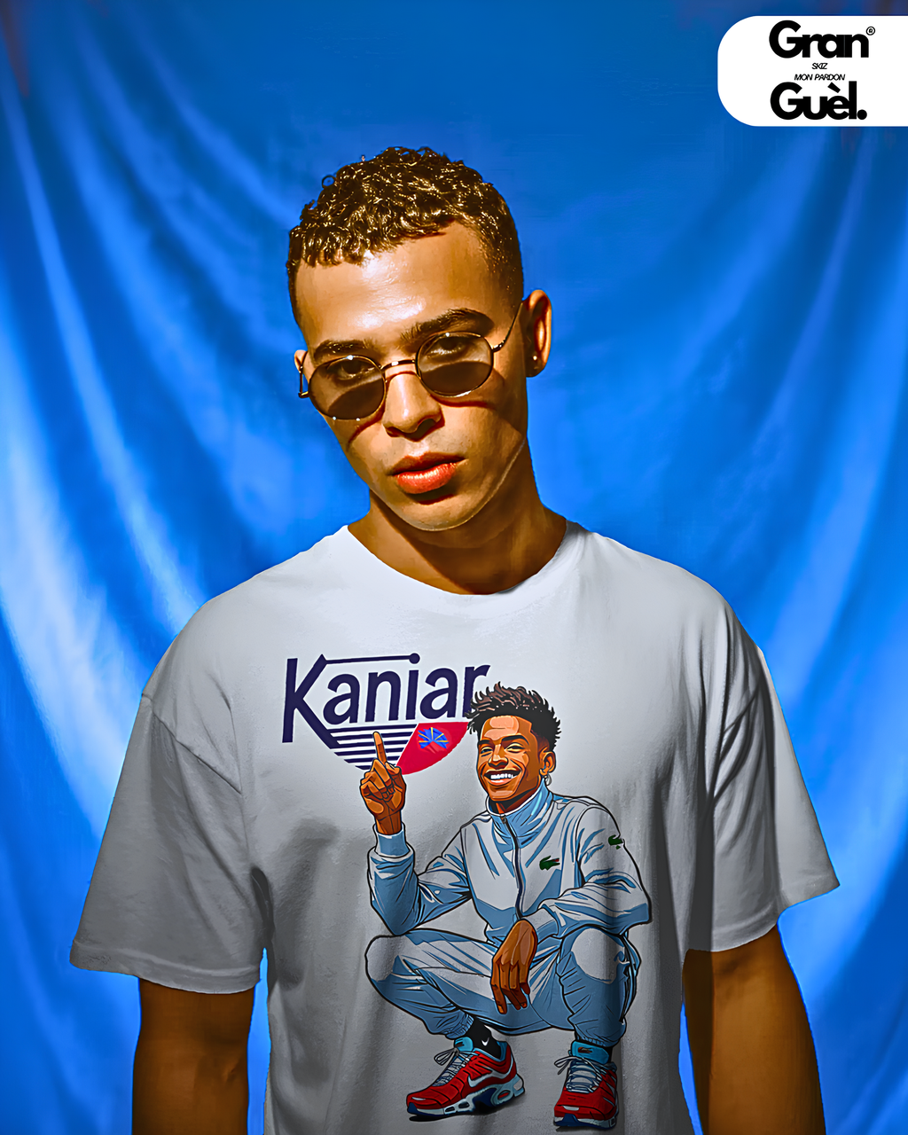 GRAN GUÈL - ZÉNÈSS ENDÉMIK - T-Shirt Unisexe - Imprimé "KANIAR (2)"