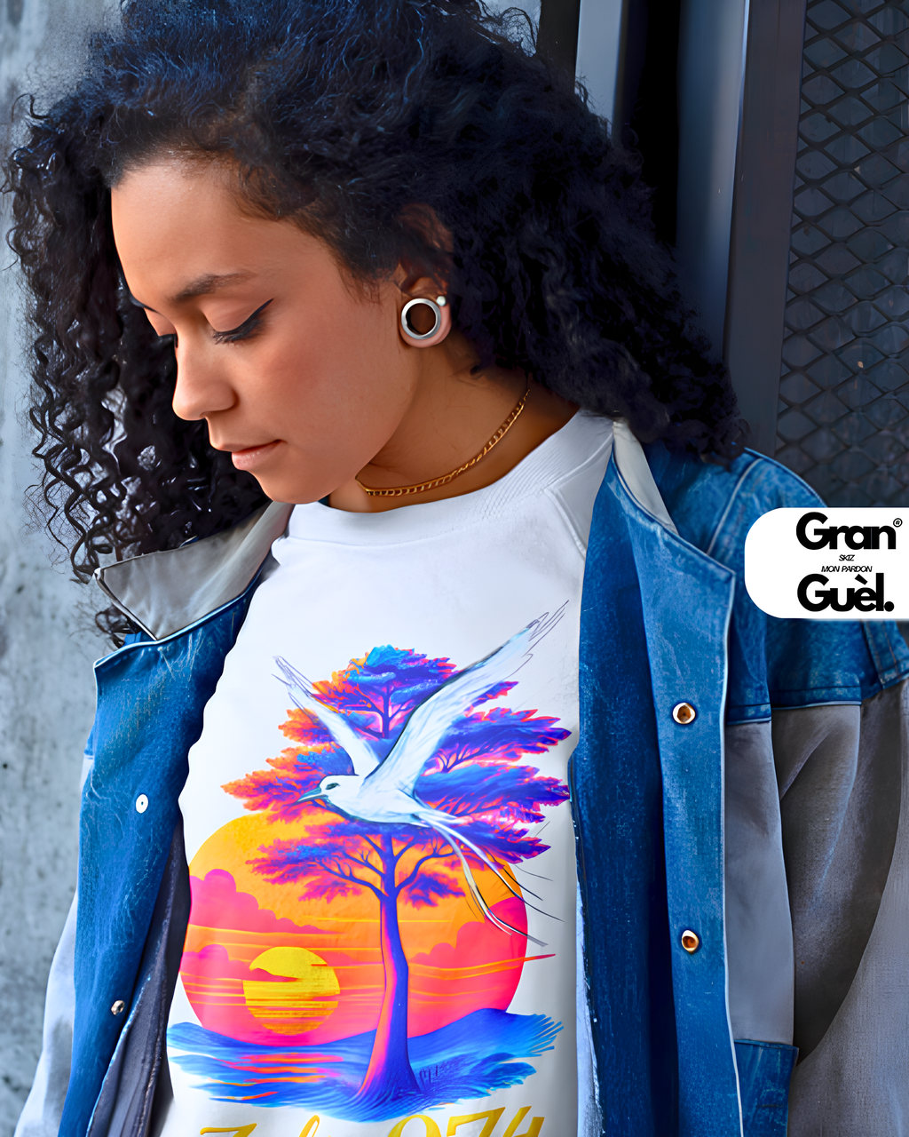 GRAN GUÈL - 100%  La Réunion - T-Shirt unisexe - Imprimé "ZOLIE 974"
