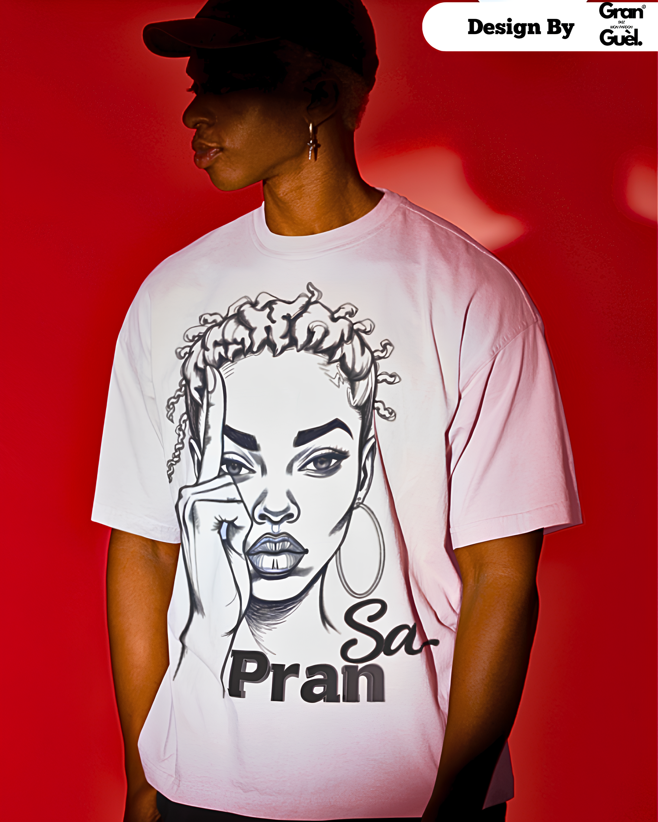 GRAN GUÈL - ZÉNÈSS ENDÉMIK - T-Shirt Unisexe - Imprimé "PRAN SA"
